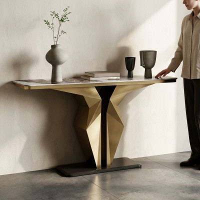 Design luxury console table console sideboard gold living room furniture new
