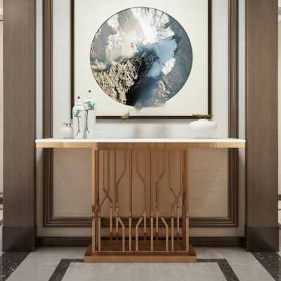 Designer luxury console table consoles stainless steel design gold modern new