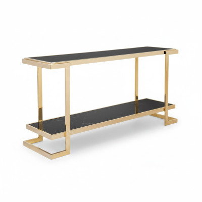 Living room console table modern luxury stainless steel table console gold