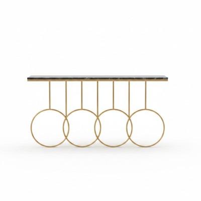 Living room table luxury furniture console table stainless steel design gold new
