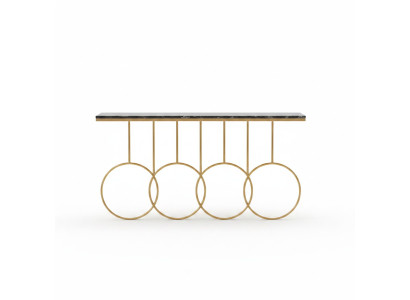 Living room table luxury furniture console table stainless steel design gold new