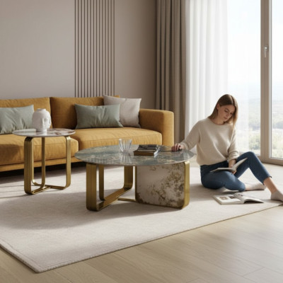 Coffee table living room design furniture table luxury side table modern