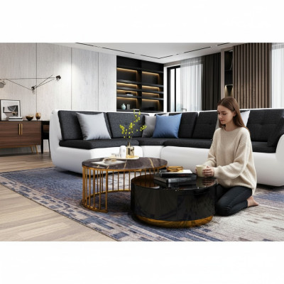 Modern coffee table furnishing living room furniture black tables