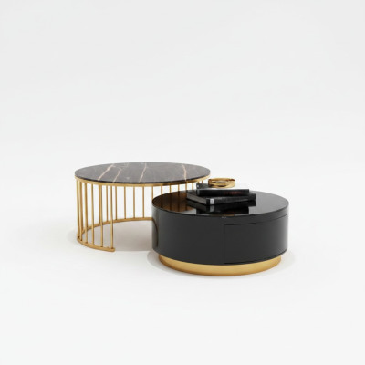 Modern coffee table furnishing living room furniture black tables