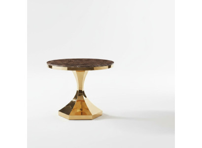 Dining table furniture luxury wood modern stainless steel living room design new gold