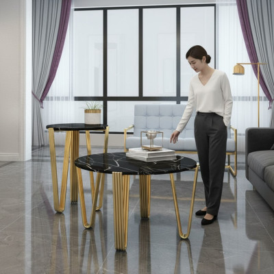 Living room design coffee table furniture table luxury side table modern