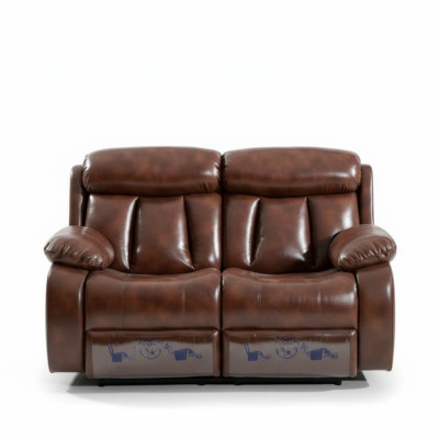 Sofa 2-seater design upholstery modern leather fabric living room two-seater