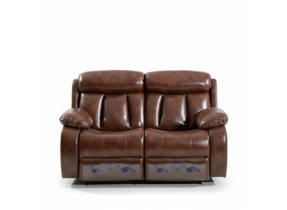 Sofa 2-seater design upholstery modern leather fabric living room two-seater