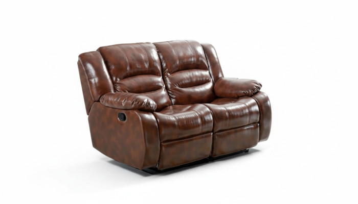 Living room sofa 2-seater modern couch upholstery seater sofa brown wood