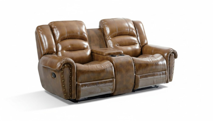 Sofa 2-seater design sofa upholstered couches couch modern luxury brown new