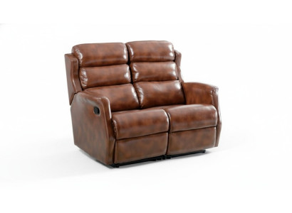 Sofa 2 Seater Brown Sofas Style Luxury Living Room Modern Design Faux Leather