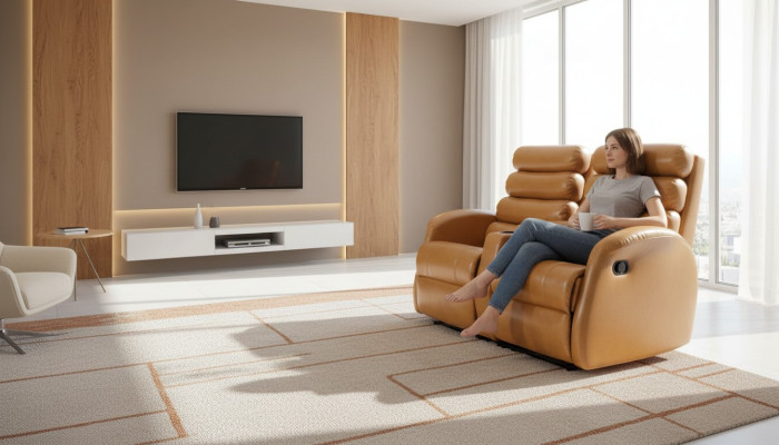 Sofa Luxury Brown Living Room Modern Design Couches Furniture New