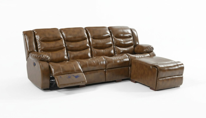 Luxury Furniture Sofa 4-Seater Pouf Couch Design Upholstery Relaxation Living Landscape