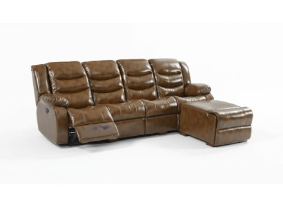 Luxury Furniture Sofa 4-Seater Pouf Couch Design Upholstery Relaxation Living Landscape