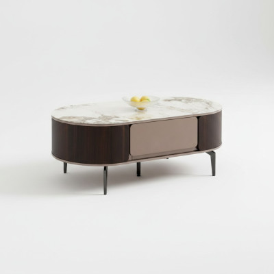 Designer brown coffee table, living room wood furniture, side table, new