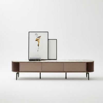 Sideboard TV Cabinet Lowboard Wood Modern Stand Living Room RTV New