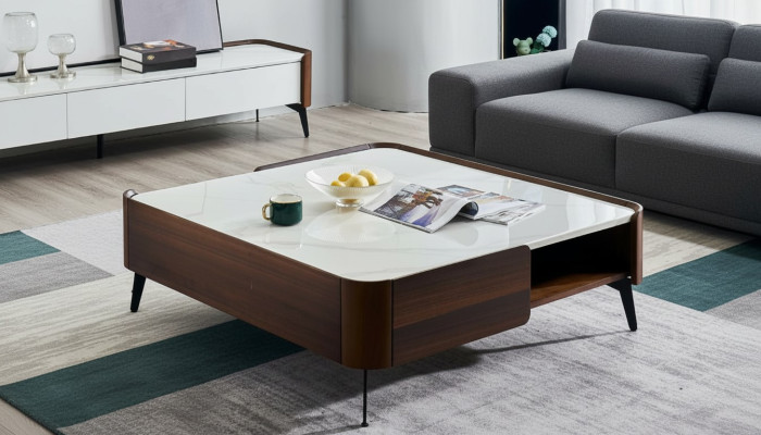 Luxury Italian coffee living room table real wood designer tables furniture