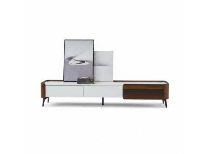 TV stand RTV lowboard white table wood modern living room sideboard