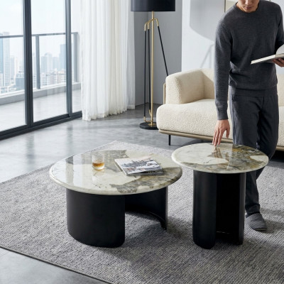 Luxury marble coffee table living room design coffee table furniture new