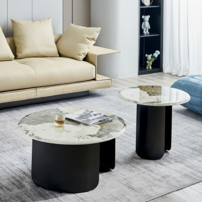 Luxury marble coffee table living room design coffee table furniture new