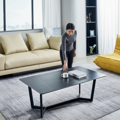 Living room wooden table coffee table furniture wood new coffee table black