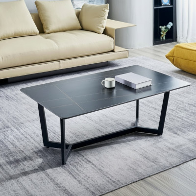 Living room wooden table coffee table furniture wood new coffee table black