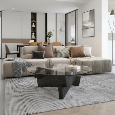 Coffee table design furniture luxury new black modern living room wood glass