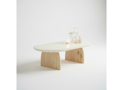 Coffee table table side table living room wood modern luxury beige new