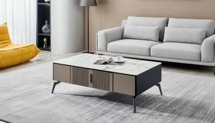 Coffee table living room design furniture table luxury side table wood modern