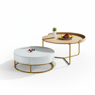 Tables Set Coffee Tables Coffee Table Side Table Design Living Room 2-piece