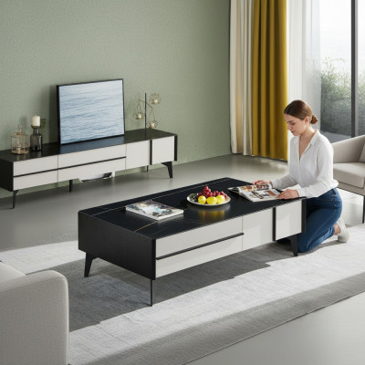 Coffee table living room wooden table designer luxury side table new