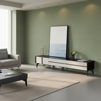 Living room sideboard wood modern furniture lowboard rtv tv cabinet furniture