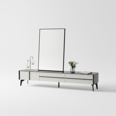 Living room sideboard wood modern furniture lowboard rtv tv cabinet furniture