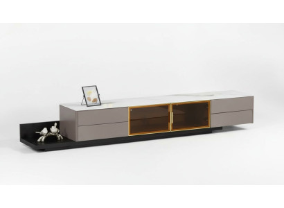 Modern living room furniture lowboard RTV cabinet shelf wooden furniture grey new