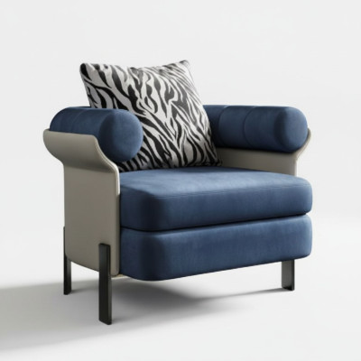 Armchair Lounge Designer Recliner Chair Upholstered Sofa 1-Seater Living Room New