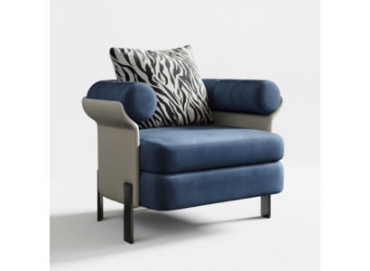 Armchair Lounge Designer Recliner Chair Upholstered Sofa 1-Seater Living Room New