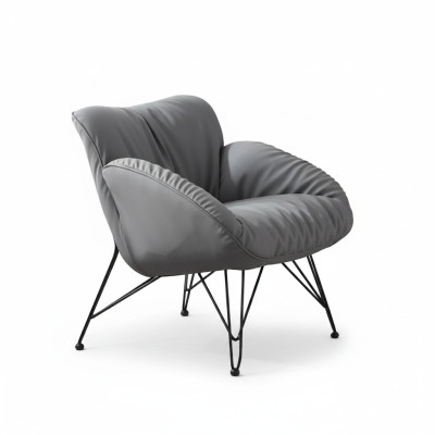 Designer armchair textile luxury couch 1-seater sofa relax lounge club upholstery