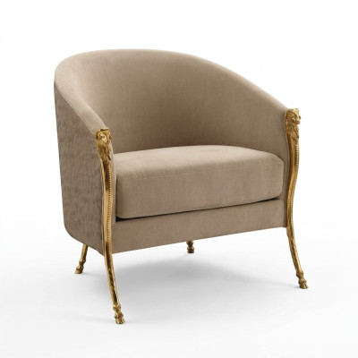 Luxury Designer Armchair Lounge Club Relax Living Room Upholstered Sofa Seat