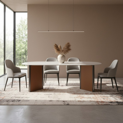 Luxury Modern Dining Table Dining Room Style Modern Furniture Oval Tables Wood