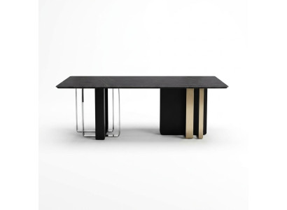 Black wooden dining room table dining table style dining table 180x90