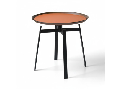 Living room round coffee table, orange style, modern stainless steel tables, table.