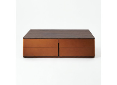 Living room coffee table orange luxury material wood style modern tables
