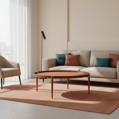 Coffee table living room furniture luxury modern design table orange coffee tables