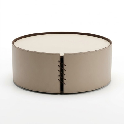 Living room round coffee table green luxury design new material wood
