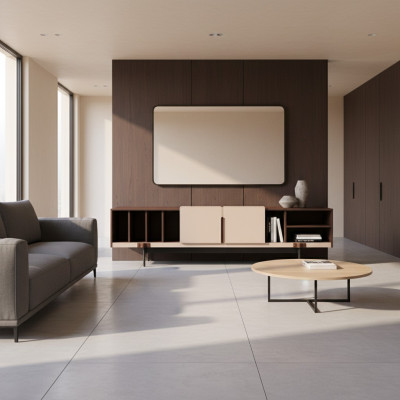 Living room modern TV cabinet furniture RTV stand wood design cabinets