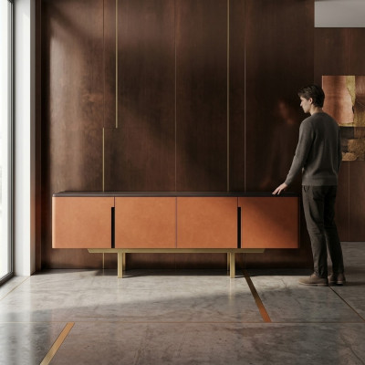 Sideboard wood lowboard dining room design luxury modern furniture TV stand