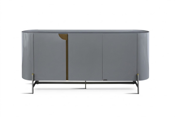 Dining room sideboard gray luxury style modern design furniture wood dresser