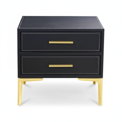 Nightstand luxury black bedroom new design furniture style modern