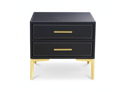 Nightstand luxury black bedroom new design furniture style modern