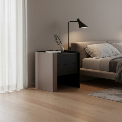 Black Nightstand Designer Nightstand Bedroom Wood Furniture New